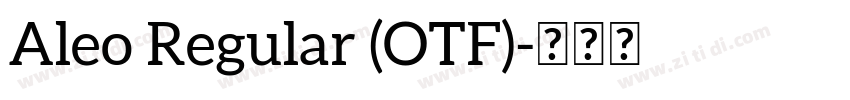 Aleo Regular (OTF)字体转换